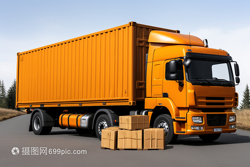 貨車上的貨物在路邊行駛 道路貨物運輸的現狀與挑戰